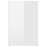 vidaXL Biurko, białe z połyskiem, 100x49x75cm, materiał drewnopochodny