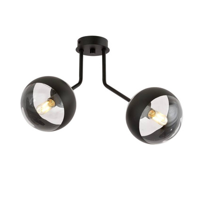 Lampa sufitowa  NOVA 2 BLACK/STRIPE