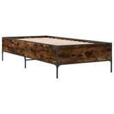 Ramka łóżka Dąb dymny 80 x 200 cm Drewno inżynieryjne