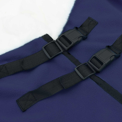 Koc dla Koni Granatowy 145 cm Polarowy fleece