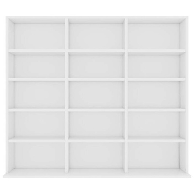 vidaXL Szafka na płyty CD, biała, 102x23x89,5 cm