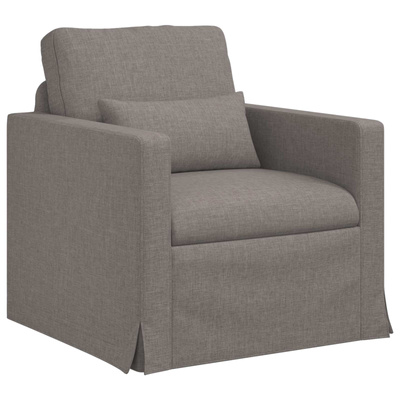 Sofa Ciemnoszary 78 x 78 x 80 cm tkanina