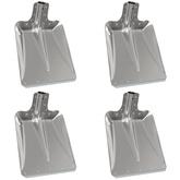 Głowica łopaty 4 pcs Srebrny 43 x 32,5 cm Aluminium