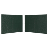 Ścianki boczne namiotu, 2 szt., z suwakiem, PE, zielone