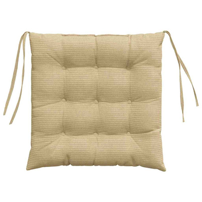 Poduszki na siedziska 4 pcs Szary zielony 40 x 40 x 6 cm