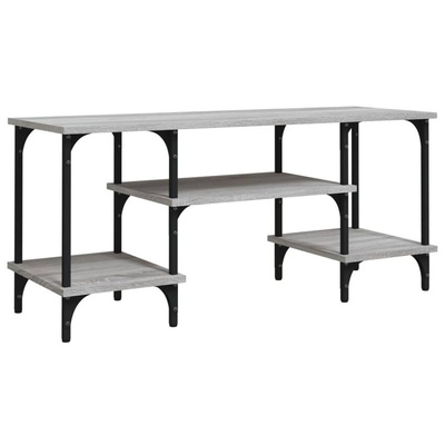 vidaXL Szafka pod TV, szary dąb sonoma, 102x35x45,5 cm