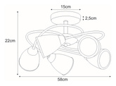 Lampa sufitowa K-JSL-6059/5 CHR z serii PLATO I KAJA