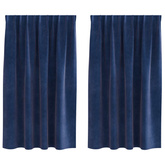 Zasłony zaciemniające 2 pcs Ciemnoniebieski 140 x 175 cm