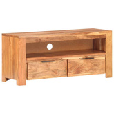 vidaXL Szafka pod TV, 90x30x40 cm, lite drewno akacjowe