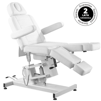 Fotel kosmetyczny elektr. Azzurro 706 pedi 1 siln. biały 109099