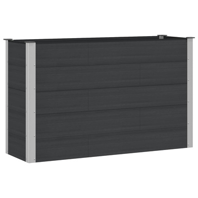 Podniesiona rabata ogrodowa Czarny 150 x 50 x 91 cm