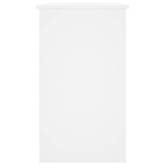 vidaXL Biurko, białe, 90x45x76 cm, materiał drewnopochodny