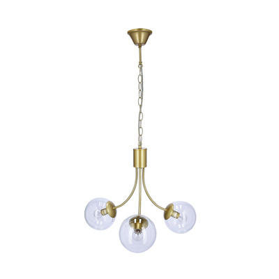 Lampa wisząca złota 3xE14 żyrandol Dani 33-79015