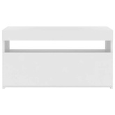 vidaXL Szafka pod TV z oświetleniem LED, biała, 75x35x40 cm