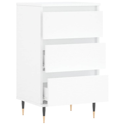 vidaXL Komoda, biała, 40x35x70 cm, materiał drewnopochodny