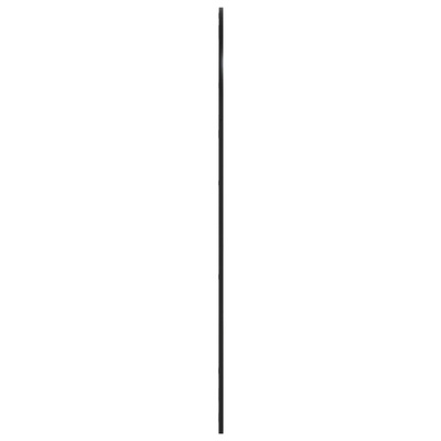 vidaXL Lustro ścienne, czarne, 80x140 cm, zakończone łukiem, żelazo