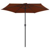 Parasol ogrodowy na aluminiowym słupku, 270x246 cm, terakota