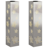 Słoneczna LED lampa na ścieżkę 2 pcs Srebrny Stal nierdzewna