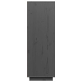 Szafka, szara, 60x40x116,5 cm, lite drewno sosnowe