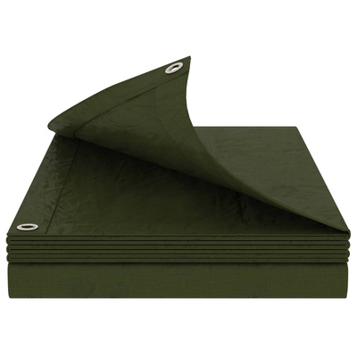 Plandeka z oczkami zielony 8 x 8 m 260 gsm PE