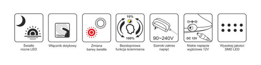 Lampka biurkowa K-BL1301 CZARNY z serii TOLA