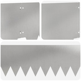 Krawężnik do trawnika 20 szt. 103 x 30 cm Stal srebrny