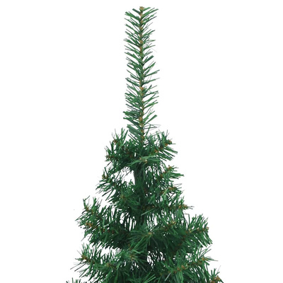 Sztuczna choinka narożna, zielona, 210 cm, PVC