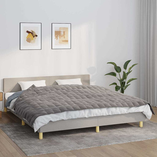 vidaXL Koc obciążeniowy, szary, 155x220 cm, 7 kg, tkanina