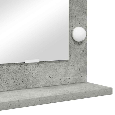 Lustro toaletowe Prostokątny Betonowy szary 60 x 45 x 18 cm