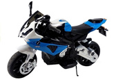 Motor Na Akumulator BMW S1000RR Dla Dzieci Niebieski Trójkołowy