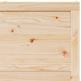 Drzwi przesuwne 100 x 208 cm Lite drewno sosnowe naturalny