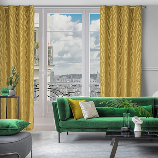 Zasłona Pier złota 140x250