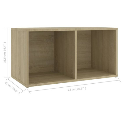 vidaXL Szafka pod TV, dąb sonoma, 72x35x36,5 cm