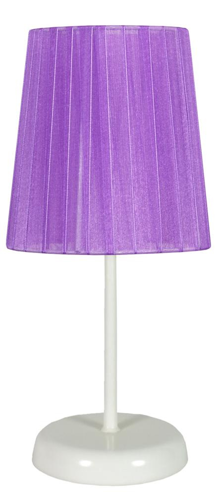 Lampka nocna Rifasa fioletowa klasyczna z abażurem