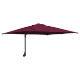 Parasolka ogrodowa Bordeaux Czerwony 248,5 x 247,5 x 160 cm