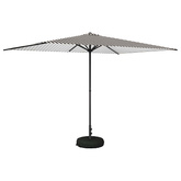 Parasol ogrodowy z podstawą 200 x 300 cm Poliester Prostokątny