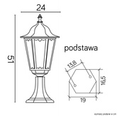Lampa ogrodowa stojąca K 4011/1