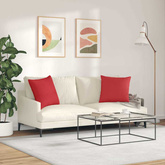 Poduszki na sofę 2 pcs Czerwony 50 x 50 cm tkanina