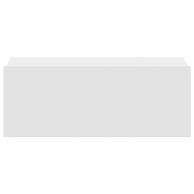 Wiszące szafki nocne, 2 szt., białe, 40x30x15 cm