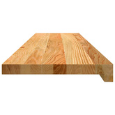 Stopnie schodowe, 4 szt. brązowe 100x30x2cm lite drewno dębowe
