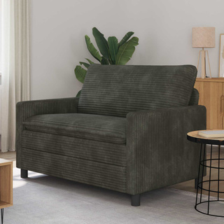 Sofa antracytowy 126 x 81 x 87,5 cm Poliester