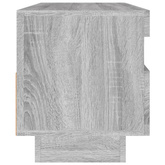 vidaXL Szafka pod TV z oświetleniem LED szary dąb sonoma, 100x35x40 cm