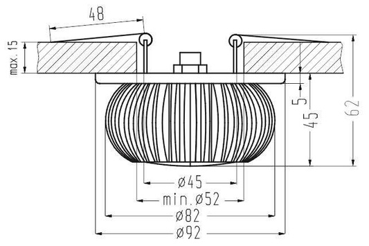 Oprawa stropowa led Rgb Candellux 2249247