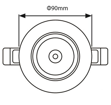 Blaupunkt Lampa LED podtynkowa Spot 7W barwa ciepła [Średnica otworu: 75 mm]