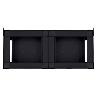 Podstawka na Pralkę 2 pcs Czarny 127 x 54,5 x 32,5 cm Stal