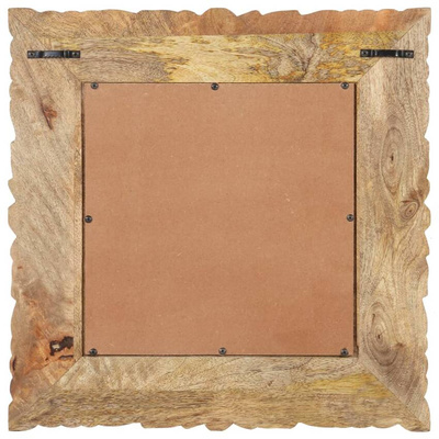 vidaXL Lustro w ramie z litego drewna mango, 50 x 50 cm