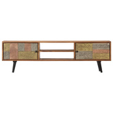 vidaXL Szafka pod TV, 140x30x40 cm, lite drewno akacjowe