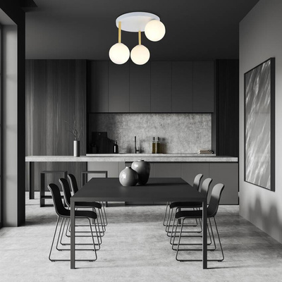 Lampa sufitowa  DOLCE 3 WH OPAL
