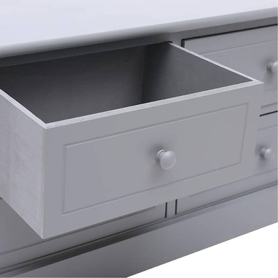 vidaXL Szafka pod TV, ciemnoszara, 108x30x40 cm, drewno paulownia