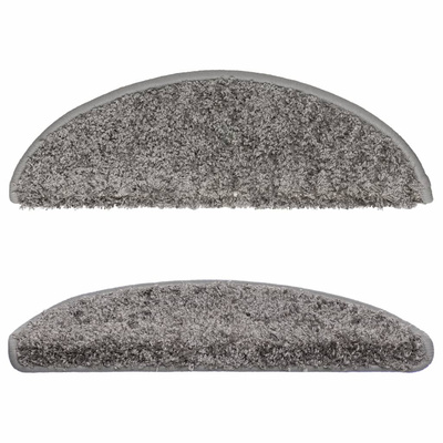 Maty na schody 15 szt. 56x17x3 cm Szare półokrągłe